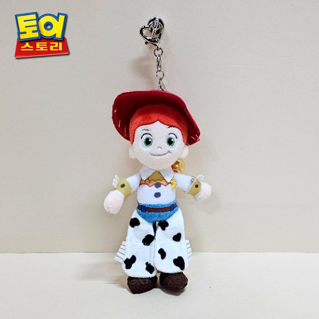 디즈니 토이스토리 인형 우디 제시 포키 가방고리 캐릭터 애착, 1개, 제시가방고리, 17cm
