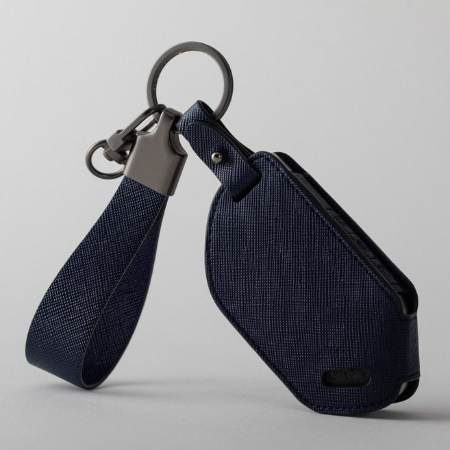 [무료각인]기아 호환 더뉴모닝 쏘렌토MQ4 K5 K8 더뉴스포티지 EV3 EV4 카니발4세대 차키케이스 스마트 키홀더 사피아노가죽 키커버, 기아I 7버튼(각인불가), 타이탄네이비