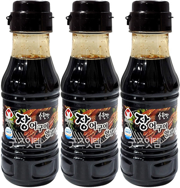 진조미 장어구이양념 순한맛 180g 장어 소스, 3개