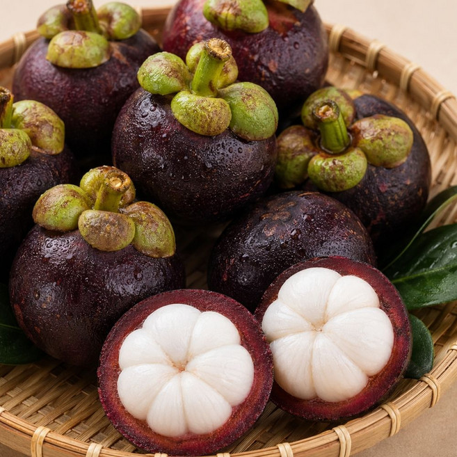 항공직송 생 망고스틴 태국 프리미엄 열대과일, 1박스, 2kg