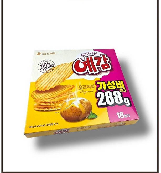 오리온 예감 오리지널 18개입 288g 대용량 구운감자 과자 학교 탕비실 간식 대, 1개