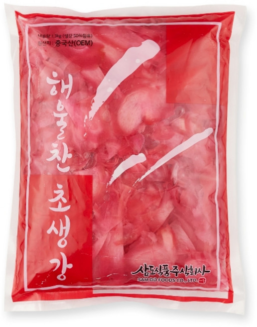 삼도식품센기리쇼가 (적채) 1.3kg / 해울초생강 해울찬적초생강 적초생강 초생강 센기리쇼가 샌기리쇼가 초절임 해울찬초생강 초생강절임 생강초절임, 1개