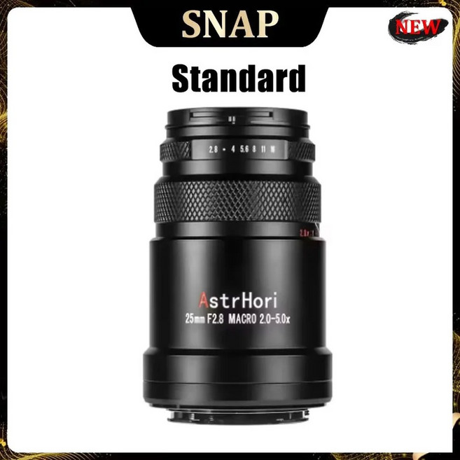 AstrHori 풀 프레임 울트라 매크로 E RF EOS Z 라이카 L 후지 FX 마운트용 25mm F2 8 2X 5X, Standard, E-마운트 FE, 1개