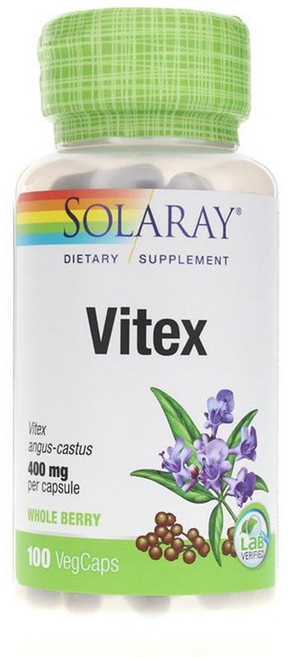 Solaray 聖潔莓素食膠囊 400mg, 100顆, 1罐