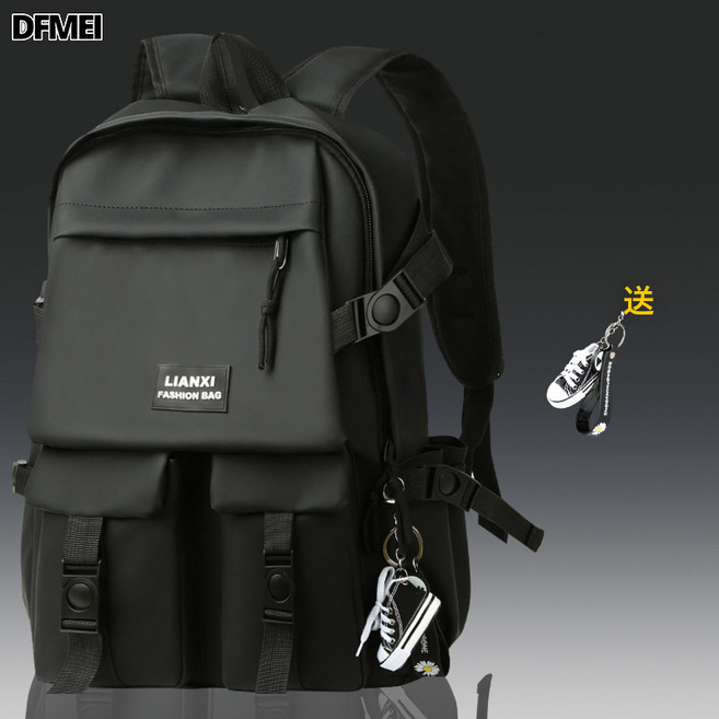 QRU 書包男韓版大學生高中生大容量初中生潮流雙肩包揹包女ins電腦包