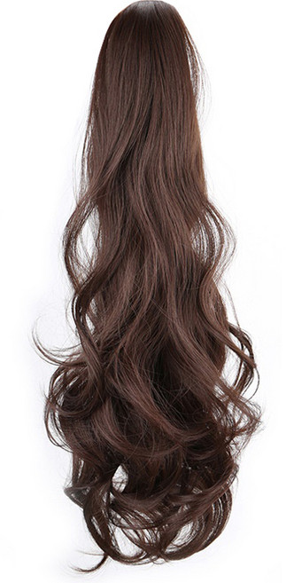 마이링크 웨이브 포니테일 가발 집게형 끈묶음형, 집게형 45cm, 1개, 밀크브라운