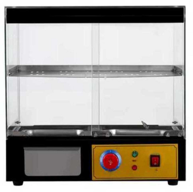 음식 보온 쇼케이스 워머기 접시 캐비닛 뷔페 절전형, 빨간색x소x2판x2겹