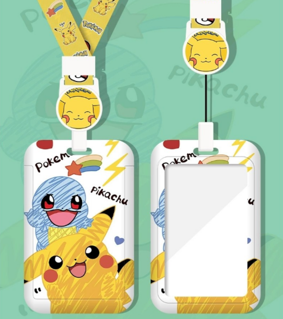 포켓몬 카드 목걸이 피카츄 꼬북이 사원증 출입증 교통카드 카드커버 포카홀더