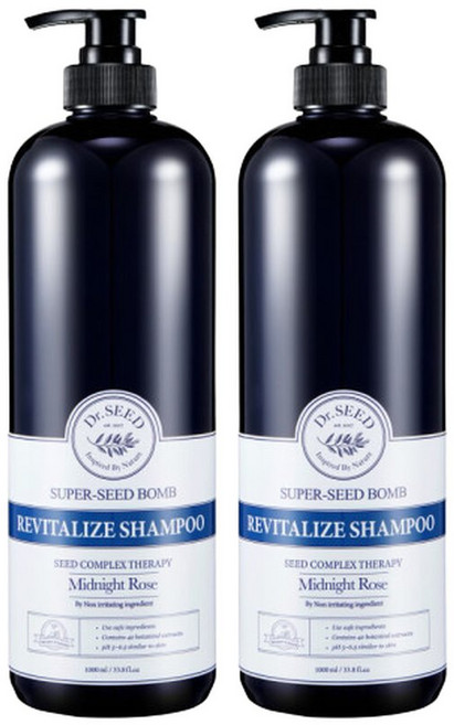 닥터시드 슈퍼시드밤 리바이탈라이즈 샴푸 1000ml 미드나잇로즈 1+1, 1L, 1개