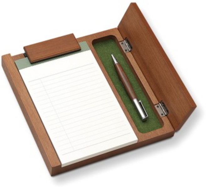 나무 우드 펜수납 원목펜 접시 메모 JW-077 월넛