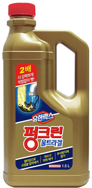 유한락스 펑크린 울트라겔, 1.5L, 3개