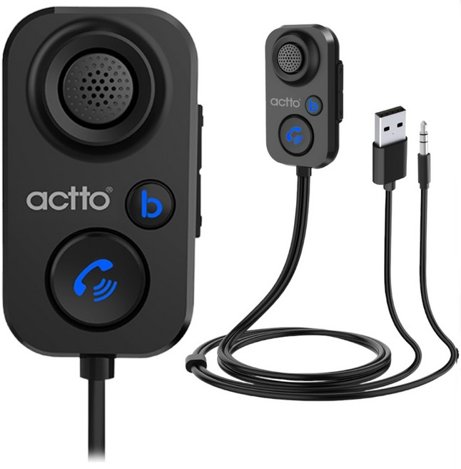 차량용 AUX 리시버 동글 블루투스5.1 카팩 무선 핸즈프리 마이크 내장 음악 감상 음성인식 스마트폰 아이폰 갤럭시 연결