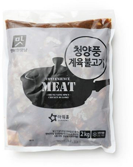 냉동 아워홈 행복한맛남 청양풍 계육불고기 2kg, 1개