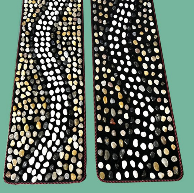 도매창고 천연 자갈 발지압 돌 매트 발 발바닥 지압 지압판 지압기 조약돌 마사지 선물, 00) 돌매트 소형 -D