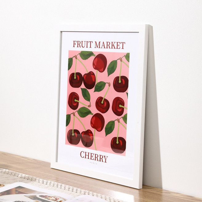 하스몰 모던 우드 심플 프레임 인테리어 액자 스탠드 벽걸이 겸용, 1개, 화이트