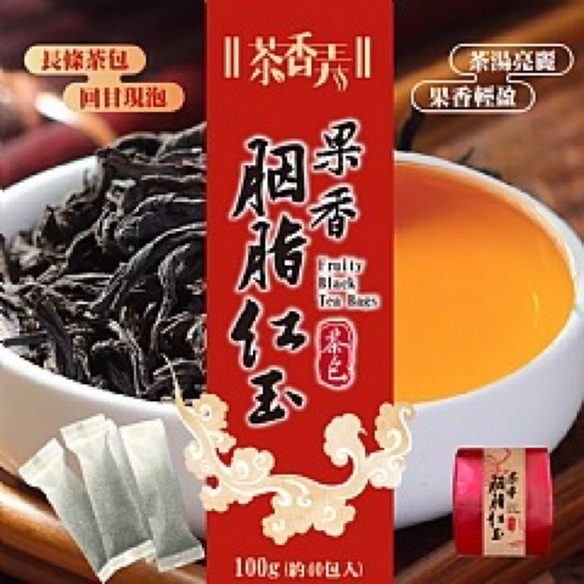 萬泰豐 果香胭脂紅玉茶包（40包/袋）水蜜桃紅茶 冷泡茶 熱泡茶 長條茶包, 1個