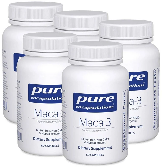 퓨어인캡슐레이션 마카3 캡슐 Pure Encapsulations Maca-3, 60정, 5개 - 쿠팡