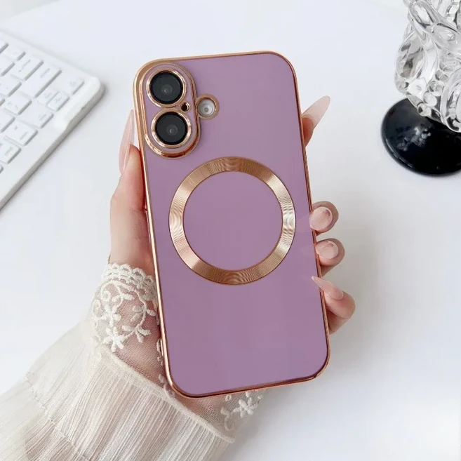 Realme Note 60 50 GT X7 Pro Ultra Neo5 SE Neo3 Neo2 GT5 GT2 Explorer 마스터 폰 케이스마그네틱 광택, 05 Realme GT5, 01 Purple