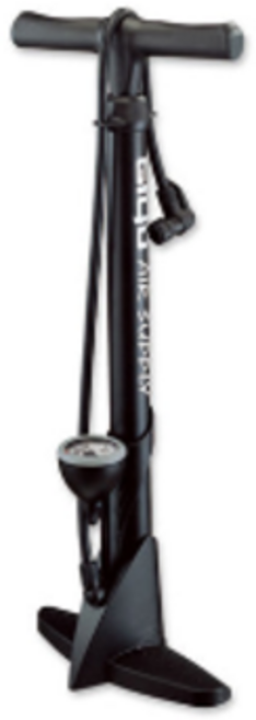 GIYO 지요 GF-43P 스탠드 펌프 / 최대 160psi / 압력게이지 / 슈레더 프레스타 벨브 방식 호환 가능 / 자전거 펌프 바람, 1개, 블랙