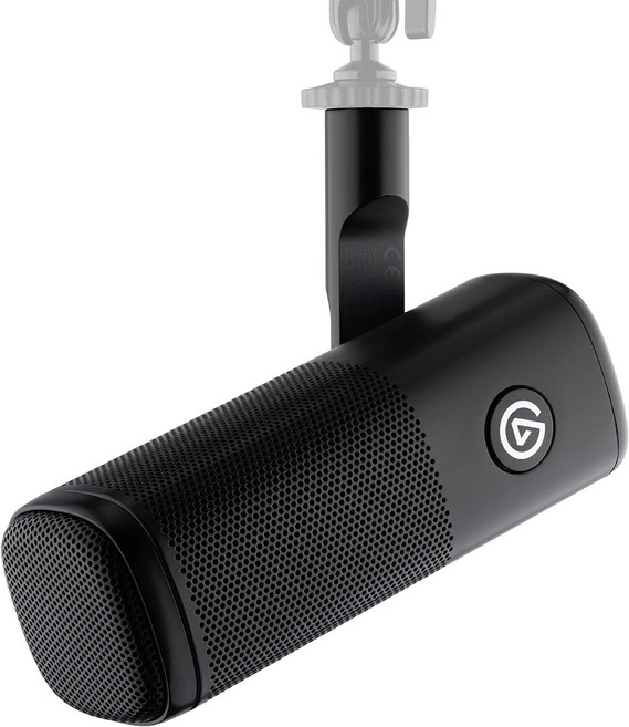 Elgato 웨이브 DX 다이내믹 XLR 마이크 단일 지향성 잡음 제거 팟캐스팅 스트리밍 방송에 최적화 신호 증폭기 불필요 모든 인터페이스와 호환 Mac PC용.