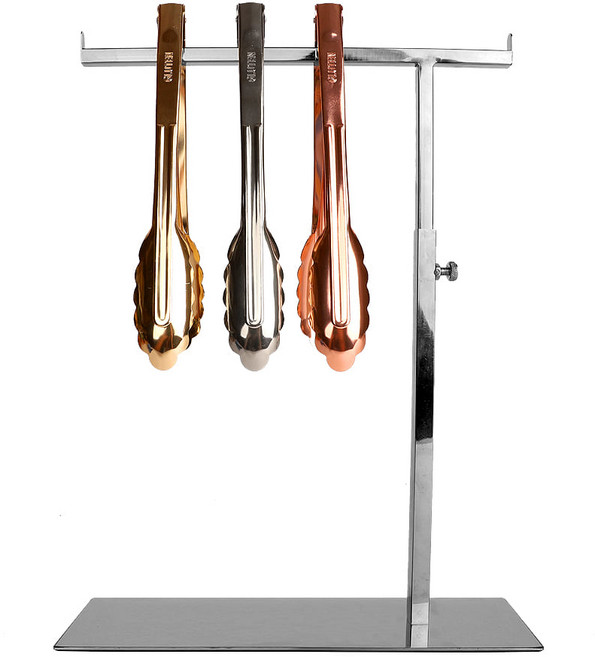 글루텐 집게걸이 스탠드 실버(GLUTEN) 빵집게걸이 베이커리진열용품, 1개