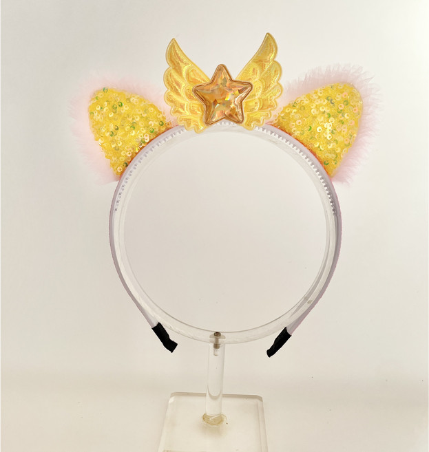 스위티영 캐츠핑 고양이 귀 엔젤 스타 날개 머리띠