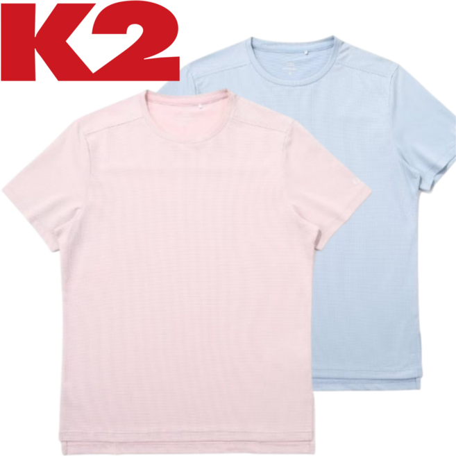 [백화점발송] k2 여성 반팔티 라운드 여름 캠핑 등산 일상 야외활동 런닝 휘트니스