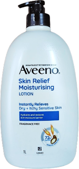 아비노 스킨릴리프 모이스춰라이징 바디로션 무향, 1L, 1개