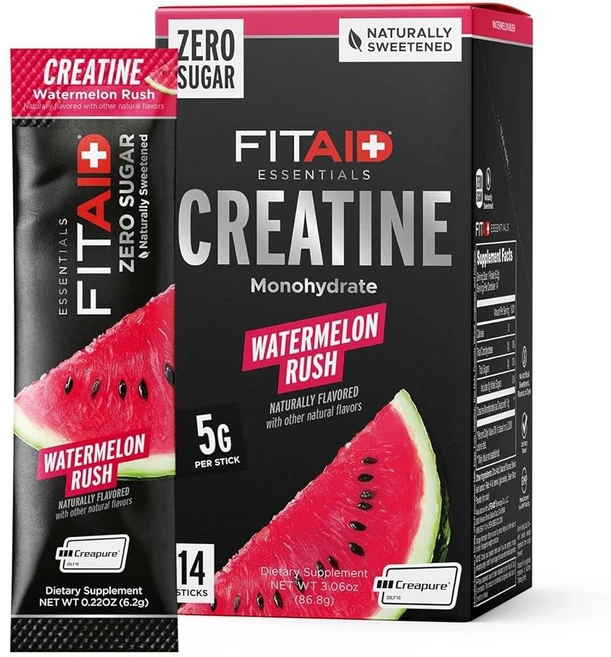 FITAID 하이드레이트 클린 전해질 믹스 무설탕 잡힌 비율 운동 및 활성 나트륨 600mg 칼륨 500mg 마그네슘 125mg 핑크 레모네이드 스틱 30개, 3 Fitaid Creatine Watermelon W - 쿠팡