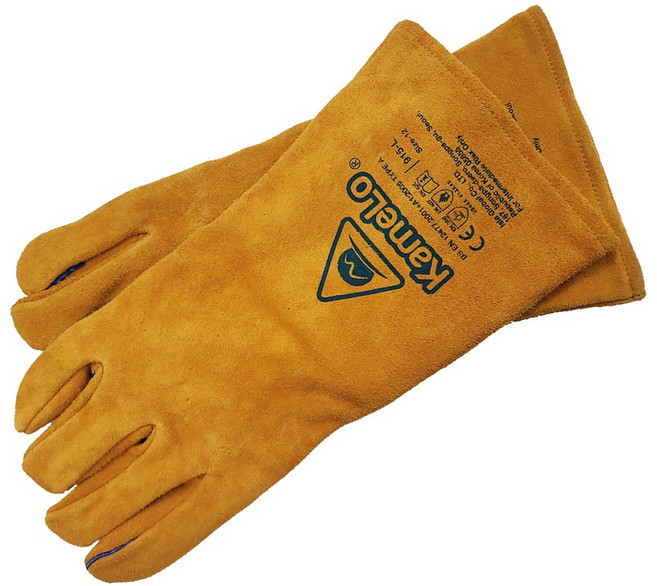 카멜로 물림방지장갑 강아지 훈련 고양이 발톱 고슴도치 가시 장갑 우피, 황색, 1개