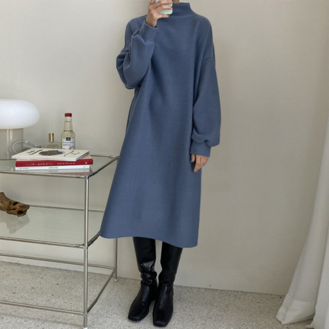 마이쏭 여성 빅사이즈 겨울원피스 따뜻한 기모 임부복 아르떼반폴라롱원피스(겉기모)