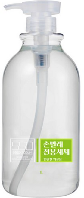 쑥소쿰 손빨래 전용 민감한 의류용 액상세제 본품, 1L, 1개