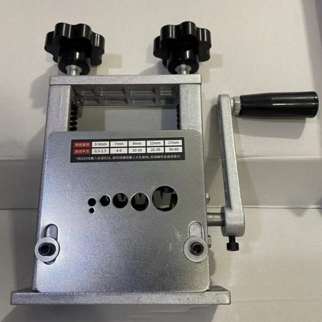 5軌道急速剝線器 剝線機, 1個, 剝線機 【可手搖可接手電鑽（自帶5刀）】, 可手搖可接手電鑽（自帶5刀）