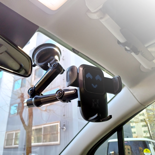 인더비클 앞유리 SUV 핸드폰거치대 화물차거치대 대형트럭용, SUV거치대(제품만), 1개, 블랙