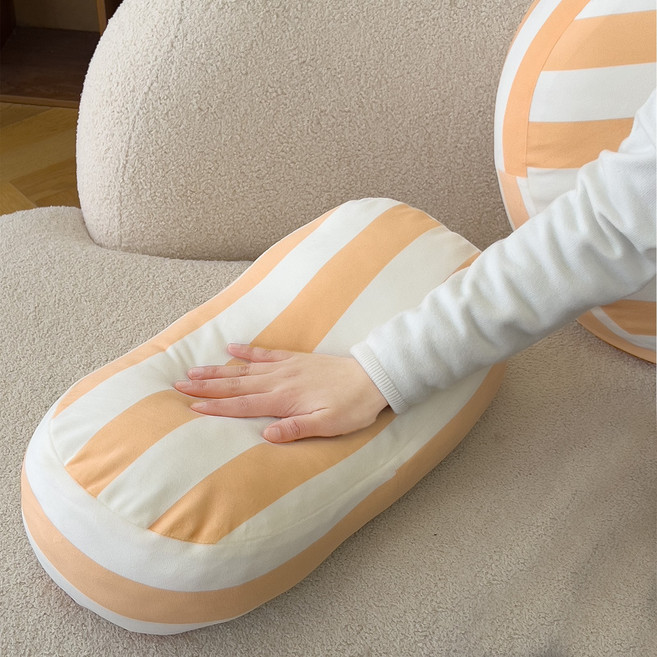 하바르고 푹신푹신 침대 소파 등받이 쿠션, 오렌지