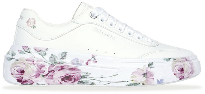 SKECHERS 女 CORDOVA CLASSIC 花卉圖案休閒鞋