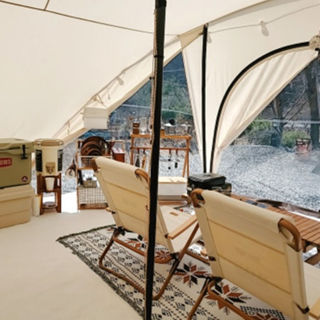 CAMPING DECO 더캠퍼 코튼하우스 호환 러그 지퍼연결 가방포함 캠핑카페트, 모던베이지, 더캠퍼 코튼하우스 카페트+가방+발매트