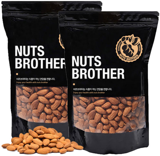 너츠브라더 25년 햇생아몬드 1kg x 2개