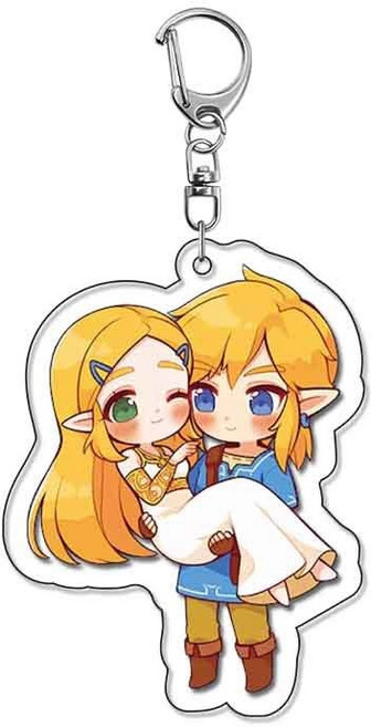 젤다의 전설: 브레스 오브 더 와일드 아크릴 키링 키홀더 키체인 열쇠고리, 3