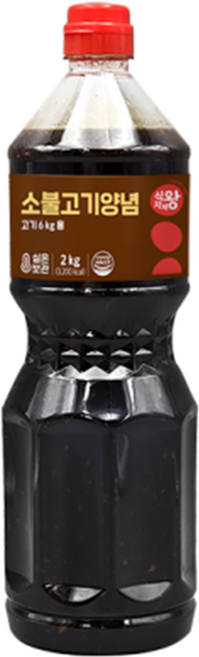 식자재왕 소불고기 양념, 2개, 2kg