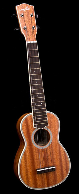 Millar TM-210LL 21吋長頸全單板烏克麗麗 桃花心木單板, 1個