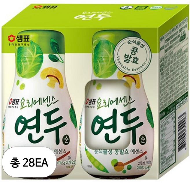 샘표 요리에센스 연두 순, 275ml, 28개