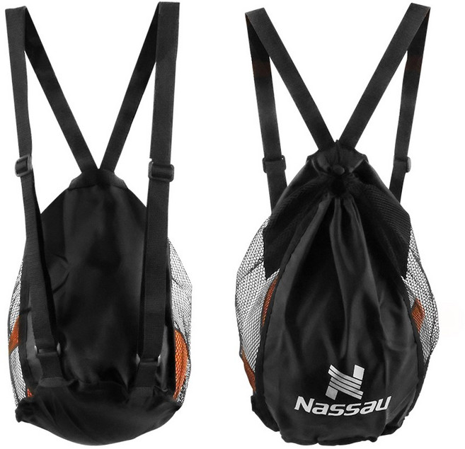 낫소 배낭형 볼가방 NSBG-B01, Black, 1개
