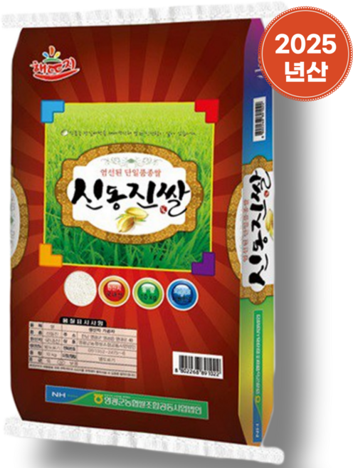 영광농협 신동진 쌀 농협 쌀 2025년 햅쌀, 20kg, 1개, 상등급