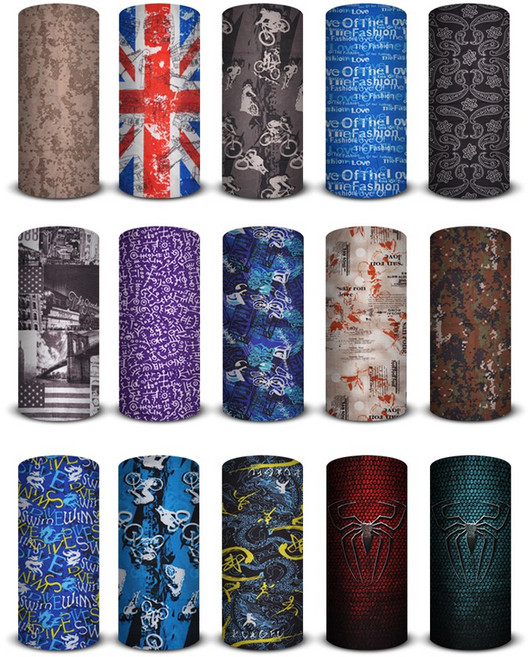 T렉스 멀티스카프 15종 세트, 멀티(혼합)컬러, 1세트