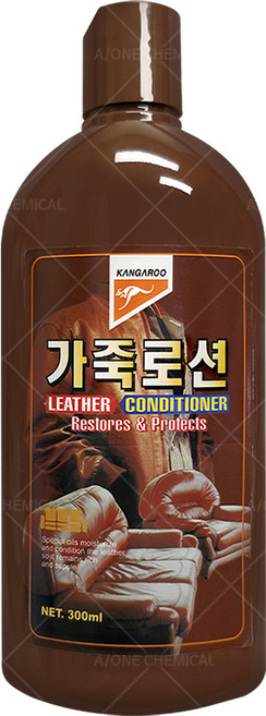 캉가루 가죽 로션 300ml/가죽시트/클리너/가죽얼룩제거/가죽세정제/컨디셔너/가죽옷/자동차가죽/크리너, 무색, 300ml