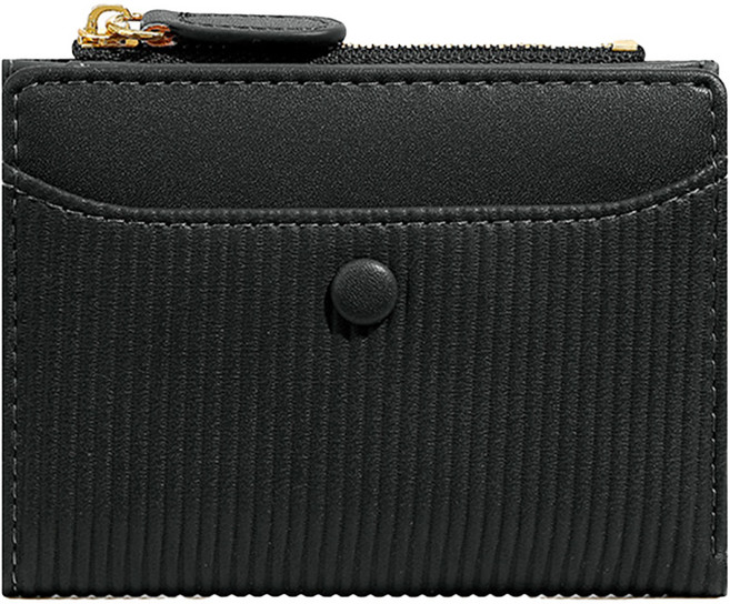 [HANNAL] 코듀로이 똑딱이 카드 지퍼 반지갑