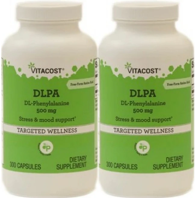 비타코스트 DLPA DL 페닐알라닌 500mg, 300정, 2팩 - 쿠팡