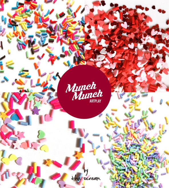 모형 스프링클 10g * 2개 / 20종류 뿌링클 토핑 가루 클레이 케이크 파츠 장식 음식 데코 diy, 2.미니 레인보우 뿌링클  *2개, 1개, .