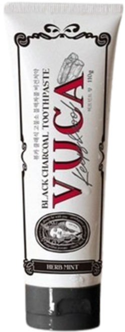 뷰카 클래식 고불소 블랙 차콜 구취케어 비건치약 허브민트향, 110g, 1개